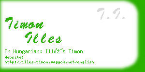 timon illes business card